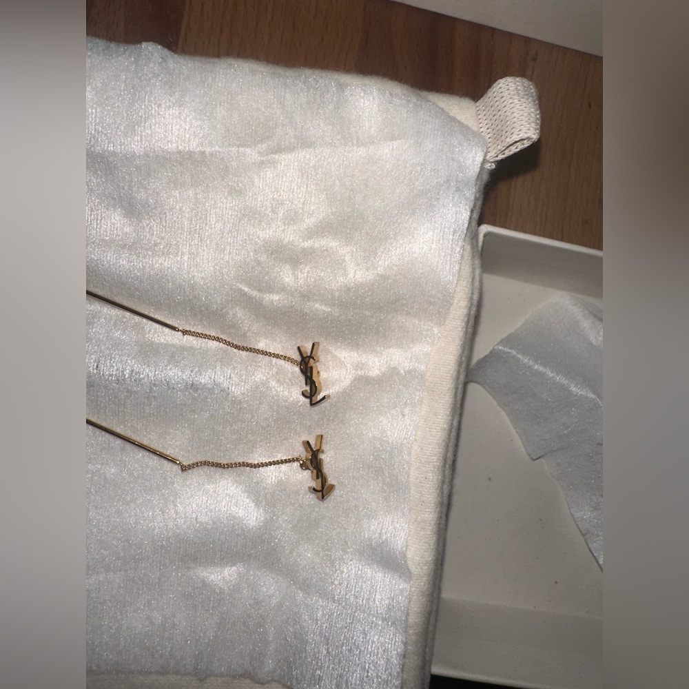 Saint Laurent Gold Earrings